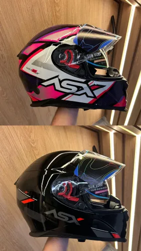 Capacete ASX EAGLE SV com óculos