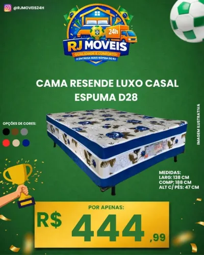 Cama casal espuma d28