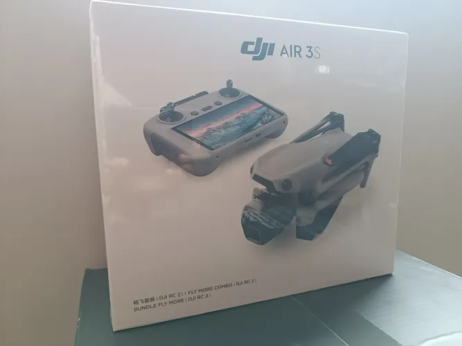 NOVO LACRADO Drone Dji Air 3s Fly More Combo Dji RC 2 (com tela) + brinde