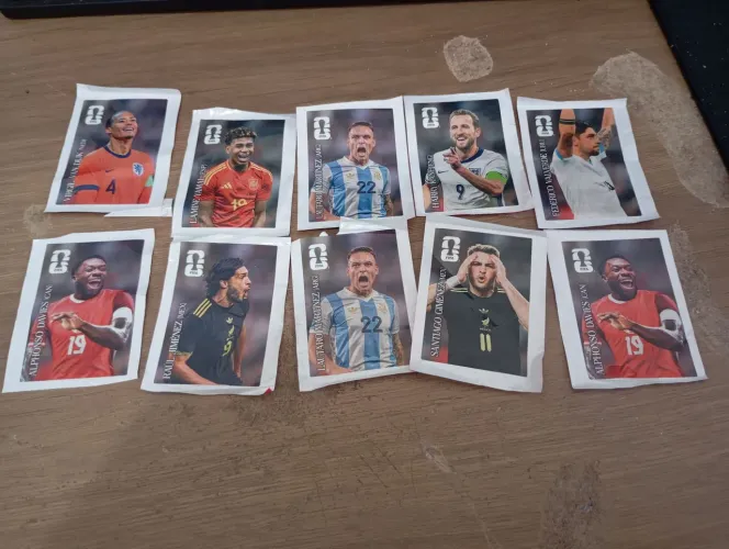 Lote de figurinhas da coca