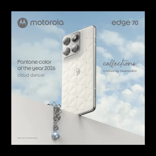 Motorola Edge 70 5G, 512GB, Cloud Dancer | Crystals by Swarovski, 24GB