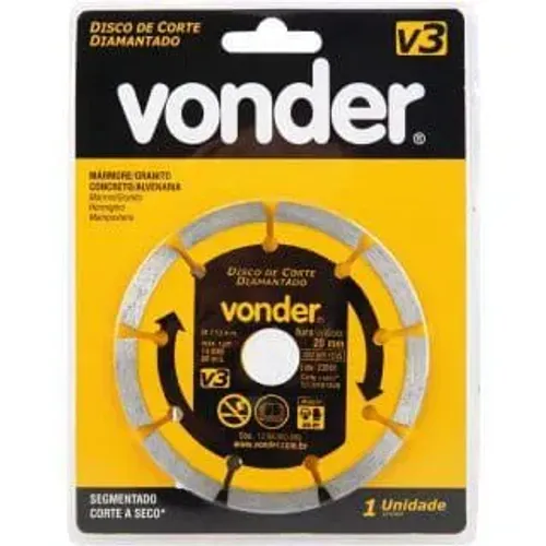 Disco Diamantado Segmentado (Vonder) 4"
