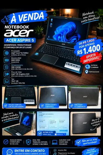VENDO NOTEBOOK ACER ASPIRE 5