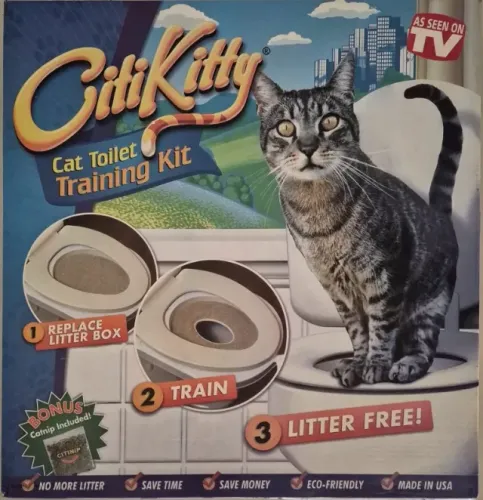 Treinamento de gatos para vaso sanitário