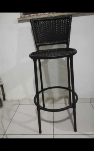 Banqueta alta fibra sintética