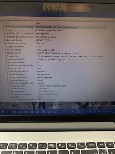 Notebook Lenovo IdeaPad 1 15IAU7 - Intel Core i7 | 12GB RAM | SSD 512GB