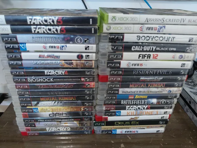 LOTE 39 JOGOS DE PS3/XBOX 360