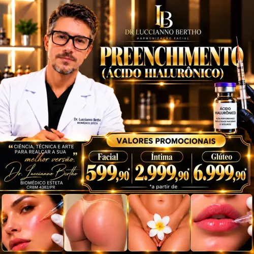 Preenchimento com Ácido Hialurônico Resultado Imediato 