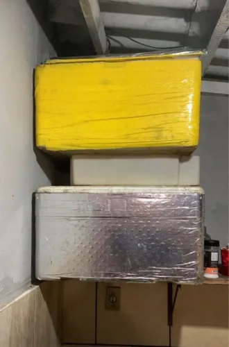 caixas térmicas de isopor revestidas