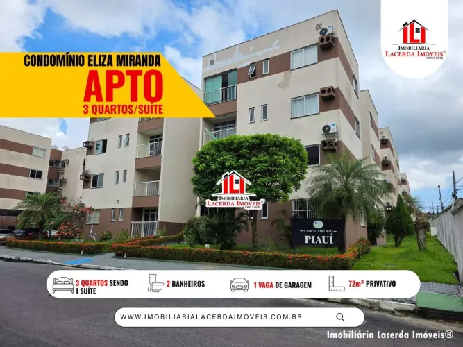 Eliza Miranda, Apartamento com 3 quartos sendo 1 suíte, 1 vaga, 4º andar, Próximo área com