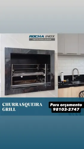 Churrasqueira Grill em inox