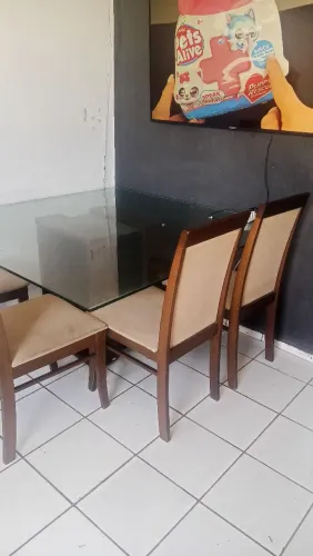 Mesa De Jantar Com 5 Cadeiras
