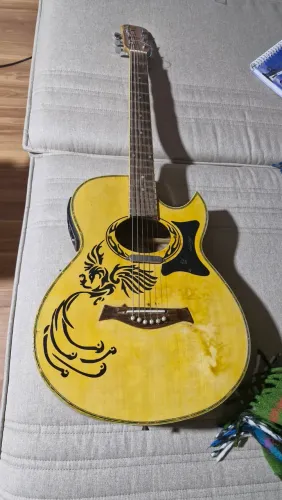 Violão Shelter  captação de guitarra 