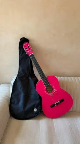 Violão Memphis cor rosa