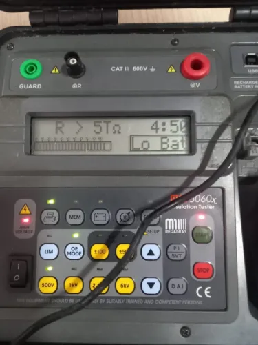 Megôhmetro Digital Megabras Tensão de Teste até 5 kV Impressora Integrada para Registro de
