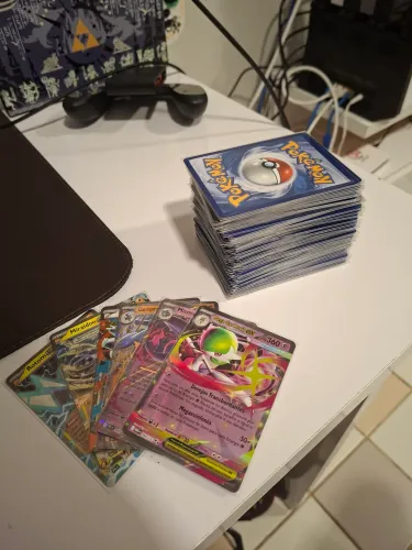 Bulk de 163 cartas pokemon tcg português (MEG/PFL/ASC)