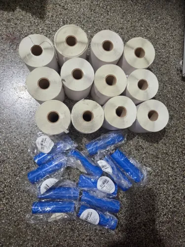 Kit Insumos para Impressora Térmica Etiqueta e Ribbon