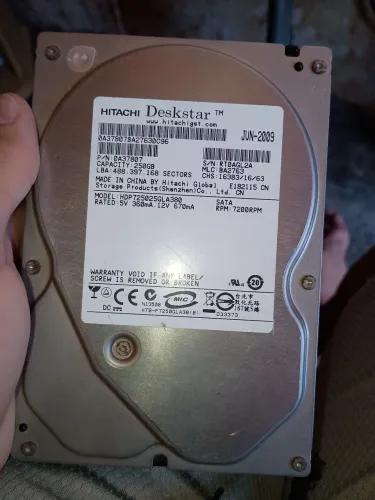 HD sata de 250gb em perfeito estado