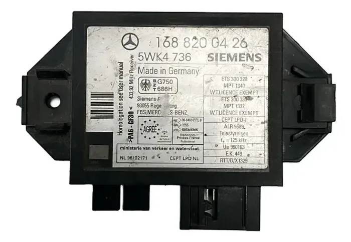 Módulo Imobilizador Mercedes Classe A 160 190 N683v (Usado) / V12