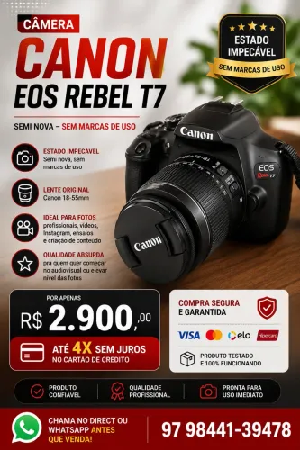 Cânon eos t7 