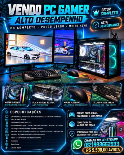 Pc gamer alto desempenho