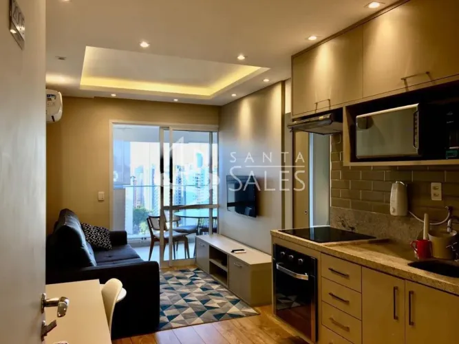 Aluguel de Apartamento no Condomínio E-Motion Brooklin 1 suíte - 1 Vaga de Garagem - 42m²