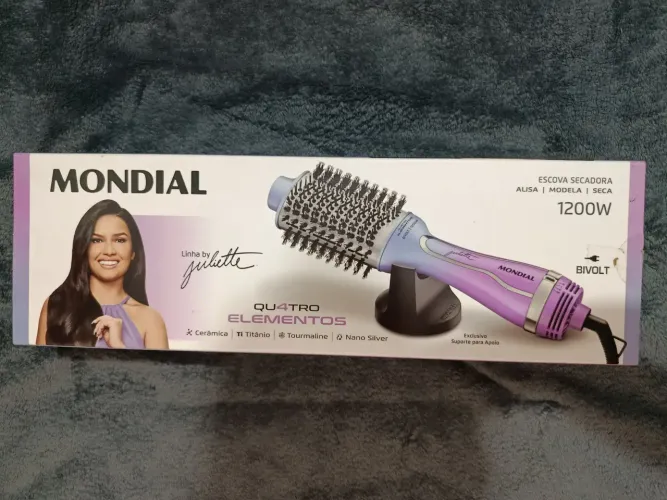 ? Escova Secadora Mondial Juliette 1200W Bivolt - Nova na Caixa