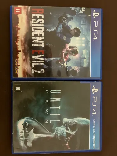 Resident Evil 2 e Until Dawn ps4