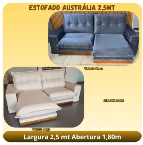 Estofado austrália DIRETO DA FÁBRICA SOFÁ
