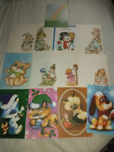 São 100 papéis de cartas dos anos 80 90 .