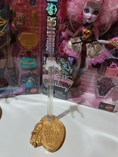 Ever after high 1 suporte dourado