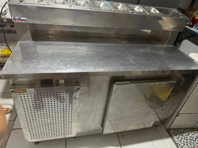 Balcão refrigerada, condimentador para lanchonete,pizzaria 