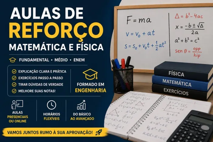 Reforço Escolar - Matemática e Física 