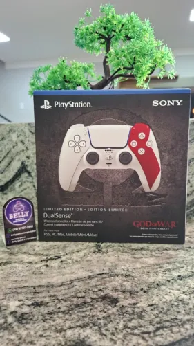 CONTROLE DE PLAYSTATION 5 EDIÇÃO GOD OF WAR - NOVO LACRADO