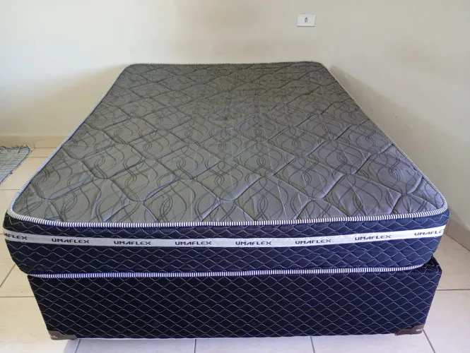 Cama box casal com colchão
