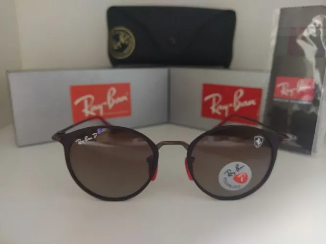 ÓCULOS DE SOL RAYBAN COR MARROM