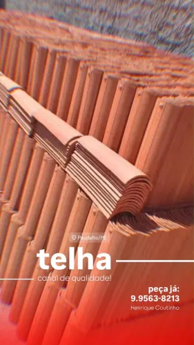 Telhas Canal direto da Olaria 