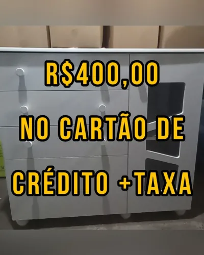 Cômoda infantil branca