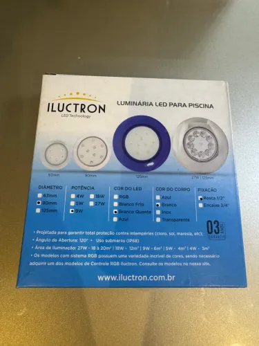 Kit de 4 luminária led para piscina