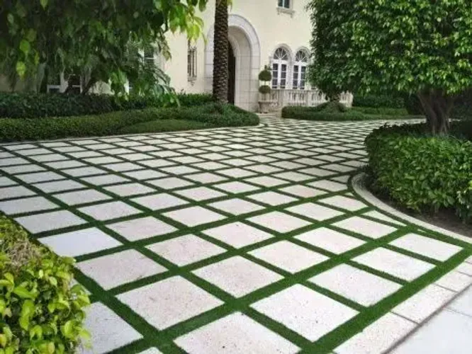 Pisante liso para jardim