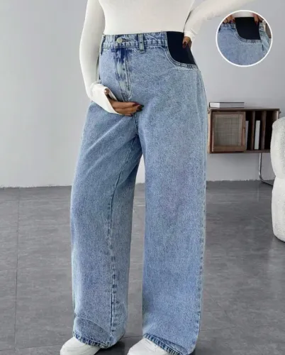 Calça gestante Wide Leg