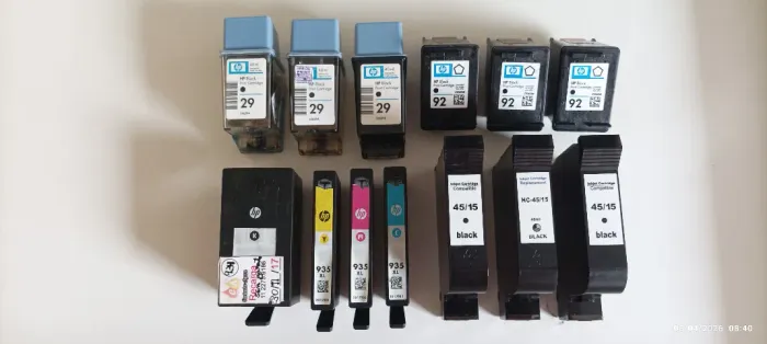 Lote de cartuchos HP diversos - 13 itens