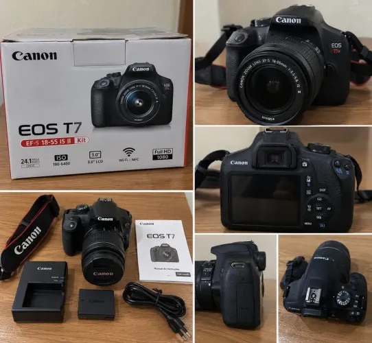 Canon EOS T7 Kit 18-55mm DSLR APS-C novo