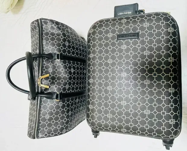 KIT MALA DE VIAGEM + BOLSA DE MÃO DA MARCA LANÇA PERFUME ORIGINAL