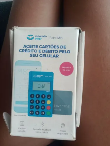 Point mini maquininha merca pago" abaixo do valor"