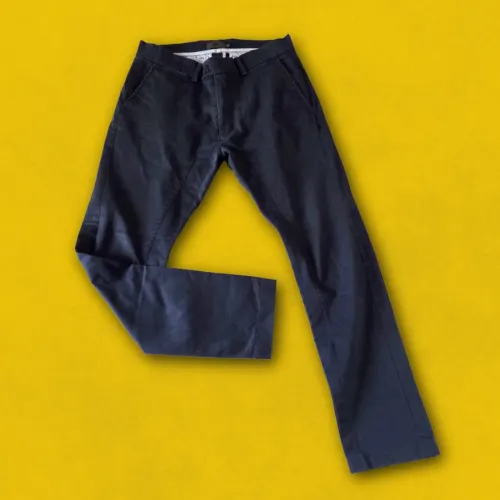 Calça Chino Zak Sarja Azul-Marinho Premium