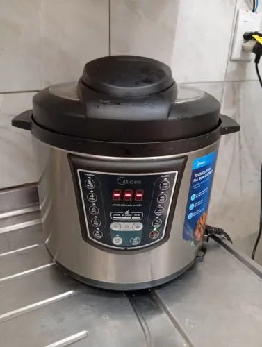 Panela de Pressão Elétrica Midea 6L Digital Inox