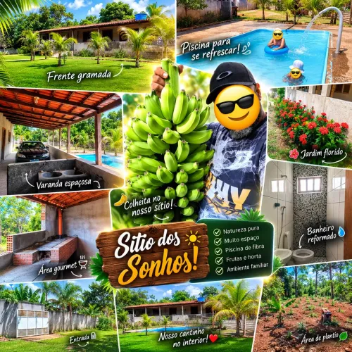 SÍTIO COMPLETO A 3 KM DO CENTRO DE PARÁ DE MINAS - PISCINA, CASA E POÇO ARTESIANO!<br>