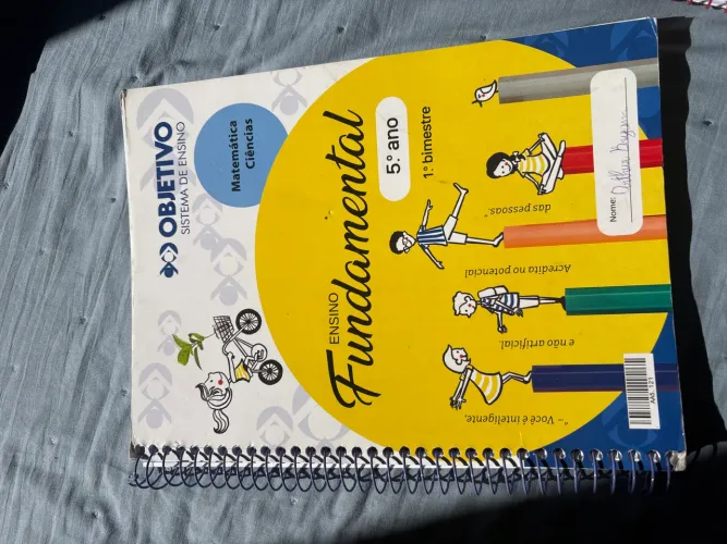 ? Kit 2 Apostilas Objetivo 5º Ano - 1º Bimestre - Excelente Estado