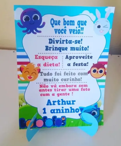 Plaquinhas de agradecimento Festas
